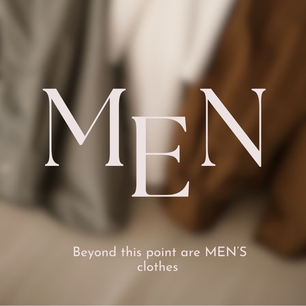 MEN’S CLOTHING BEYOND THIS LISTING